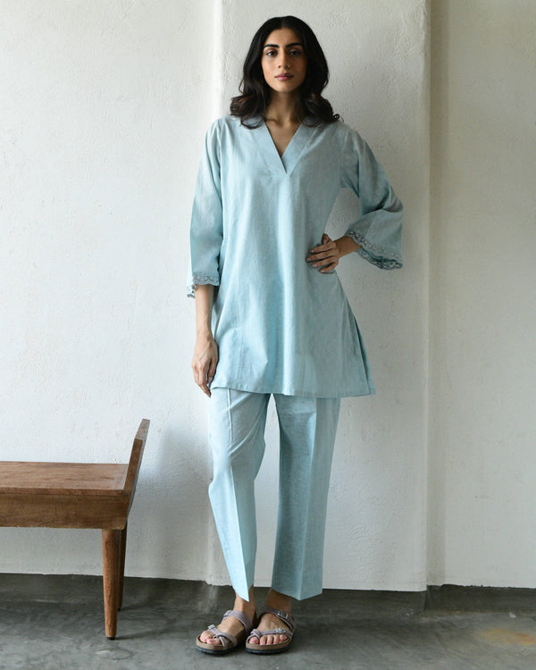 KHARI BLUE KURTA SET OF 2