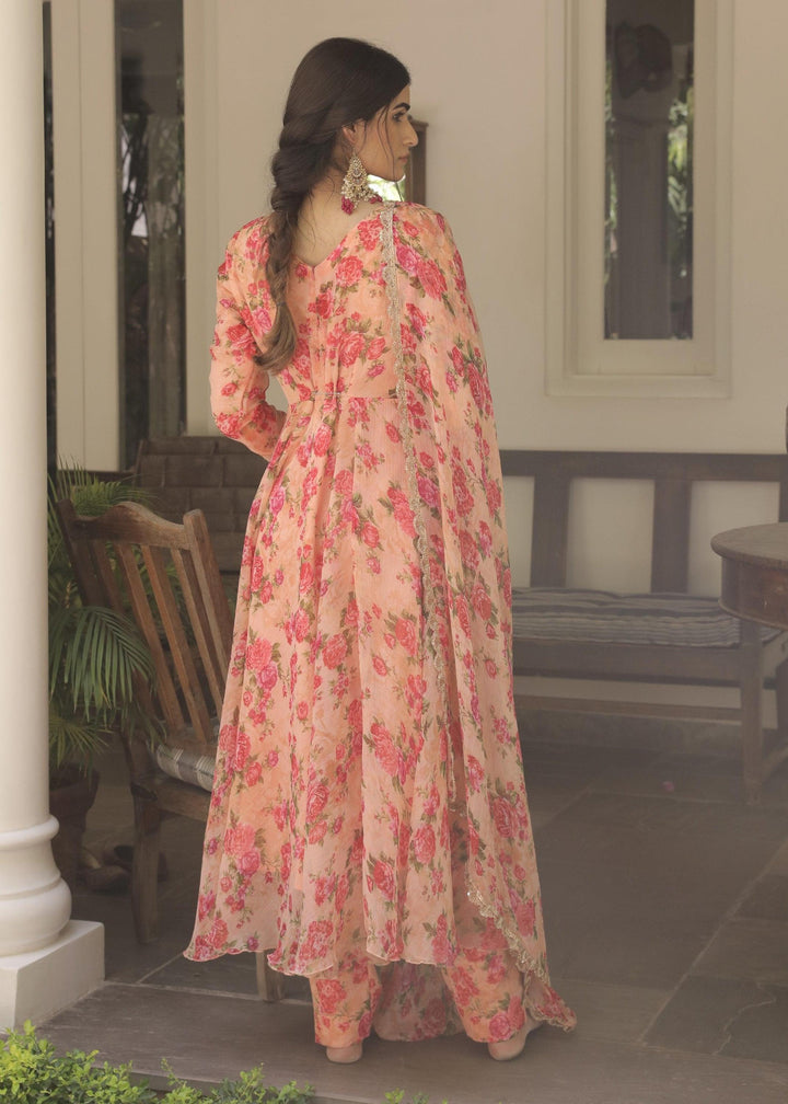 Khwabeeda Rose Pink Anarkali Set - RESHA INDIA